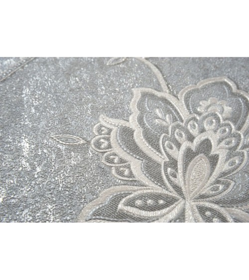 Hot Embossed wallpaper on Non-Woven Base Vinil Alanya PVIP 7-1572 Gray-Brown 10,05 x 1,06 m