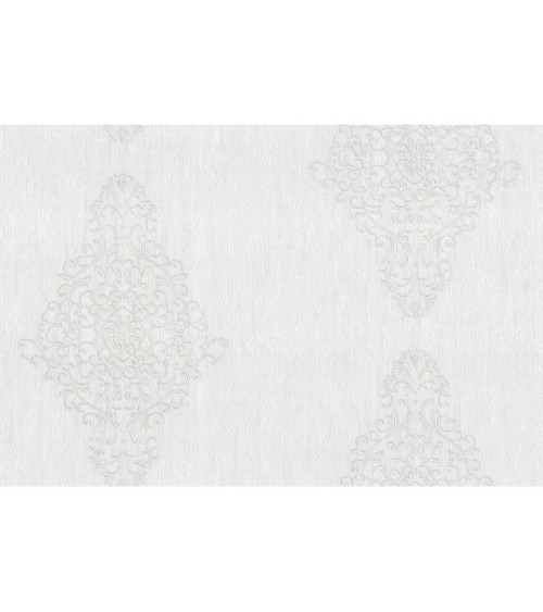 Hot Embossed wallpaper on Non-Woven Base Vinil Irene TFSH 1-1436 Gray-White 10,05 x 1,06 m