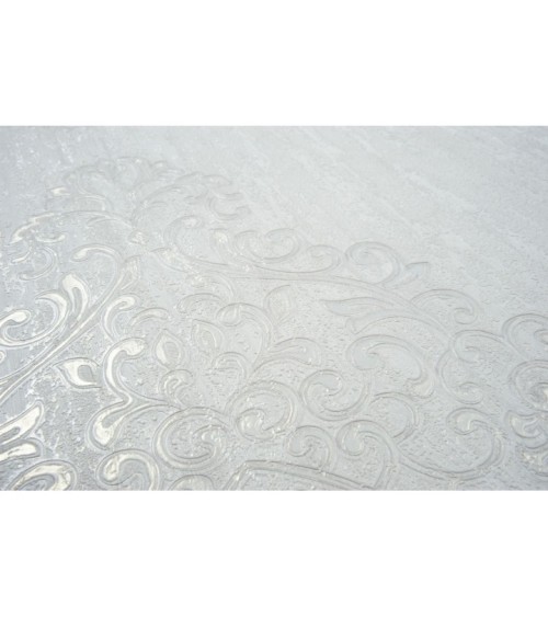 Hot Embossed wallpaper on Non-Woven Base Vinil Irene TFSH 2-1436 White 10,05 x 1,06 m