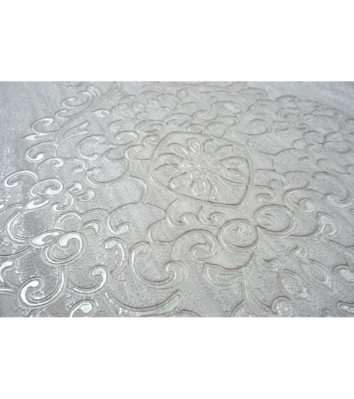 Hot Embossed wallpaper on Non-Woven Base Vinil Irene TFSH 3-1436 Light-Gray 10,05 x 1,06 m