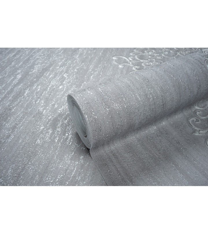 Hot Embossed wallpaper on Non-Woven Base Vinil Irene TFSH 6-1436 Gray2 10,05 x 1,06 m