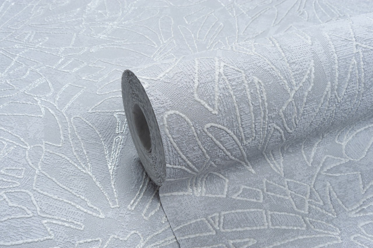 Vinyl Foam wallpaper on non-woven base Vinil Fiji  DHS-1480/5 Gray1 10,05 x 1,06 m