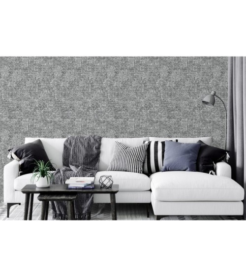 Hot Embossed wallpaper on Non-Woven Base Vinil Ostin TFSH 3-1437 Gray Blue 10,05 x 1,06 m