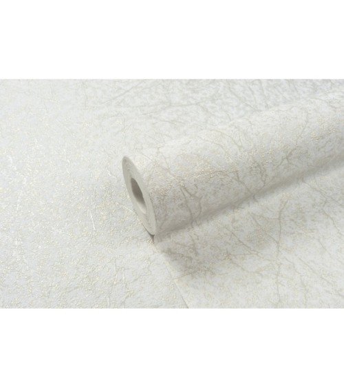 Vinyl Foam wallpaper on non-woven base Vinil Klein  DHS-1412/1 White-Golden-Pearl 10,05 x 1,06 m