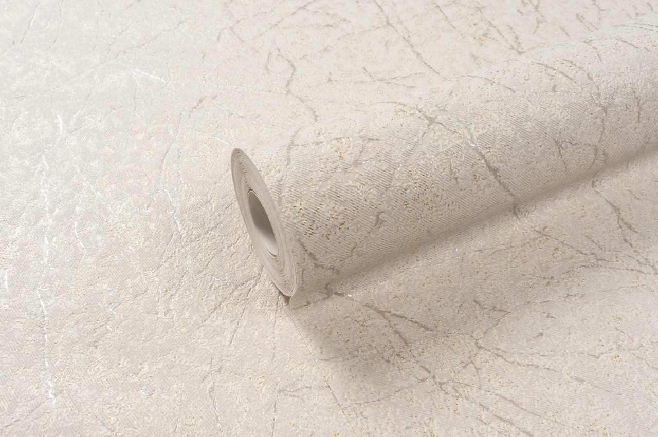 Vinyl Foam wallpaper on non-woven base Vinil Klein  DHS-1412/3 Golden Beige 10,05 x 1,06 m