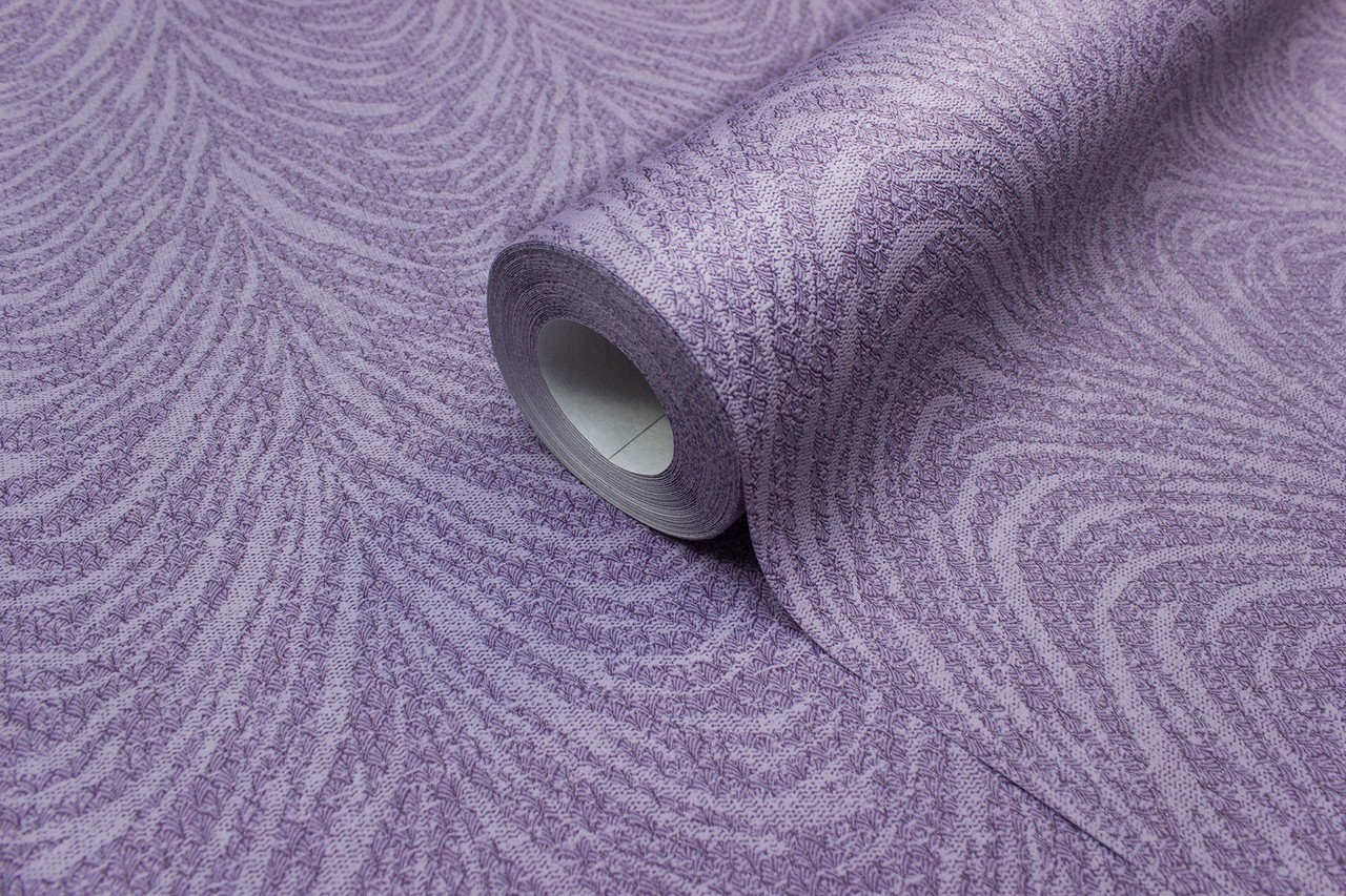 Vinyl Foam wallpaper on non-woven base Vinil Lankaran DHN-1369/6 Purple 10,05 x 1,06 m