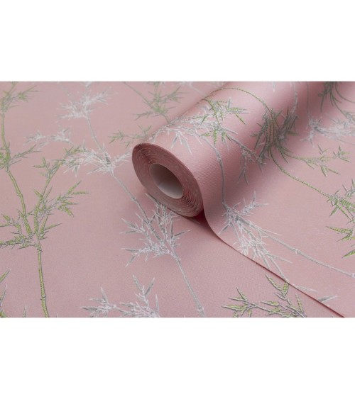 Vinyl Foam wallpaper on non-woven base Vinil Pandas DHN-1426/3 Pink 10,05 x 1,06 m