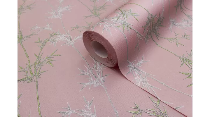 Vinyl Foam wallpaper on non-woven base Vinil Pandas DHN-1426/3 Pink 10,05 x 1,06 m