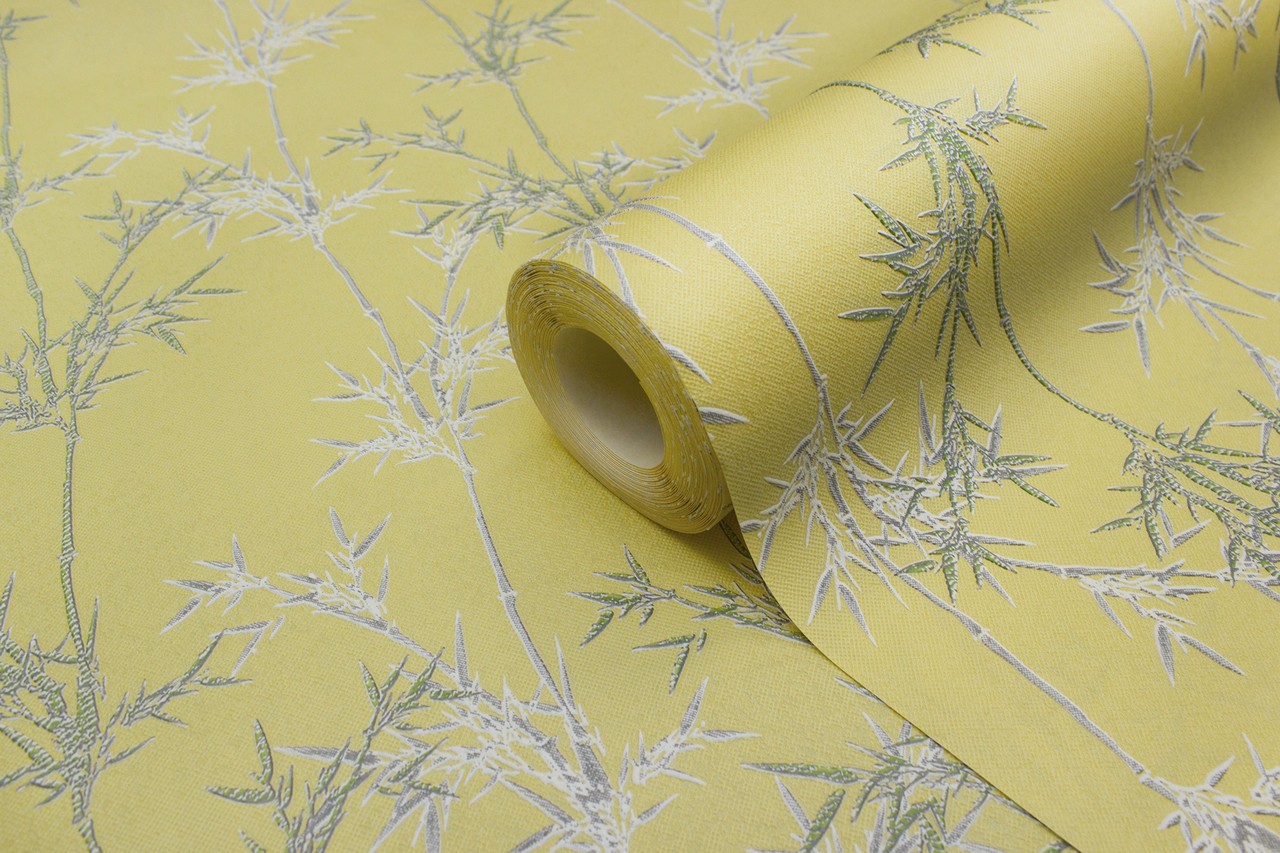 Vinyl Foam wallpaper on non-woven base Vinil Pandas DHN-1426/4 Yellow 10,05 x 1,06 m