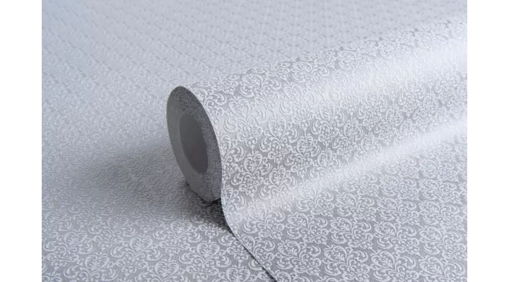 Vinyl Foam wallpaper on non-woven base Vinil Damir DHV-1487/5 Gray 10,05 x 1,06 m