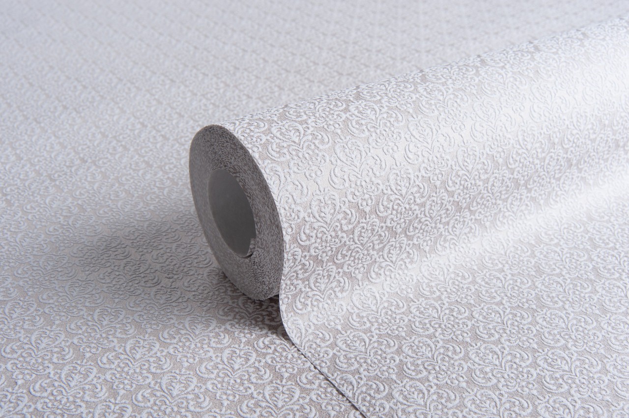 Vinyl Foam wallpaper on non-woven base Vinil Damir DHV-1487/4 Light Brown 10,05 x 1,06 m