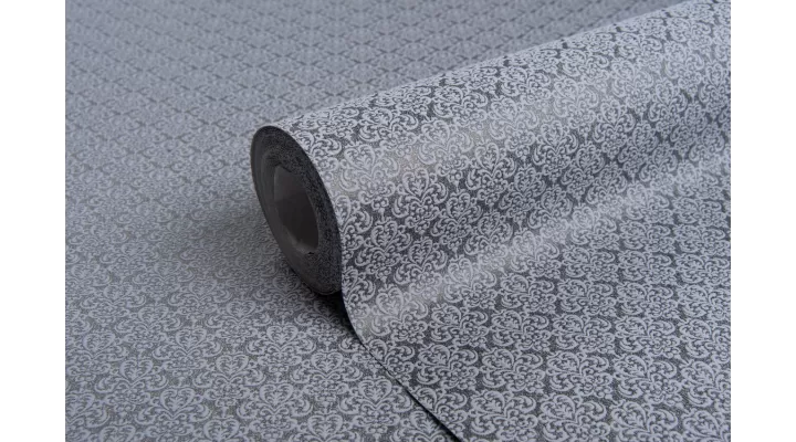 Vinyl Foam wallpaper on non-woven base Vinil Damir DHV-1487/6 Black 10,05 x 1,06 m