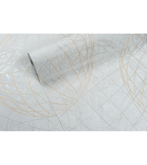 Vinyl Foam wallpaper on non-woven base Vinil Sphere  DHS-1584/1 Light-Gray 10,05 x 1,06 m