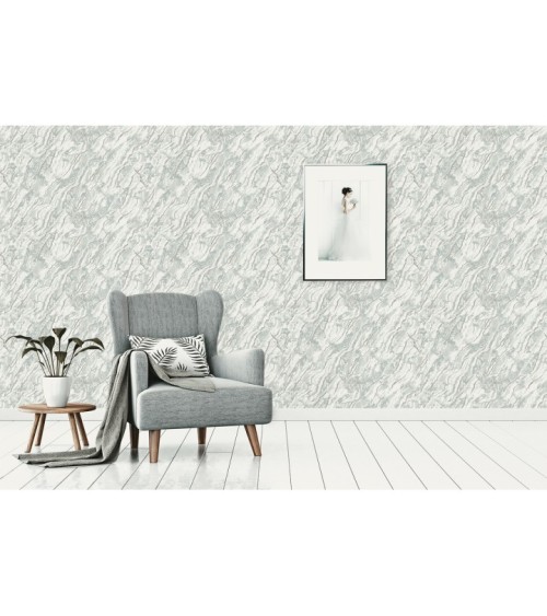 Vinyl Foam wallpaper on non-woven base Vinil Lagoona DHL-1651/5 Gray-Green (1,06С…10,05 m)