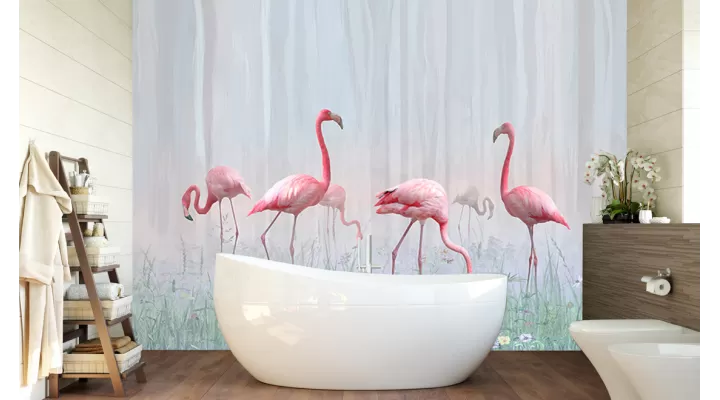 Wall Mural "Carribean flamingo" buy with delivery