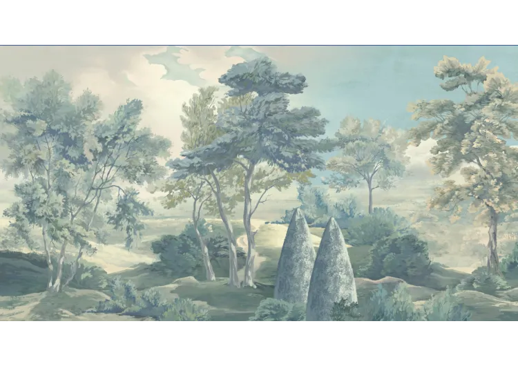 Forest Sounds Wall Mural – Large Woodland Trees Wallpaper for an Immersive Nature Experience