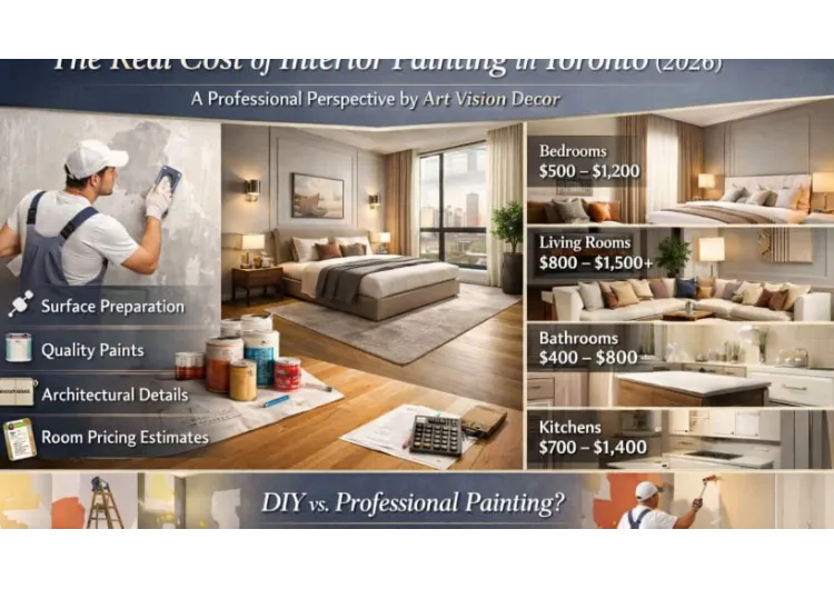 The Real Cost of Interior Painting in Toronto (2026): A Professional Perspective by Art Vision Decor