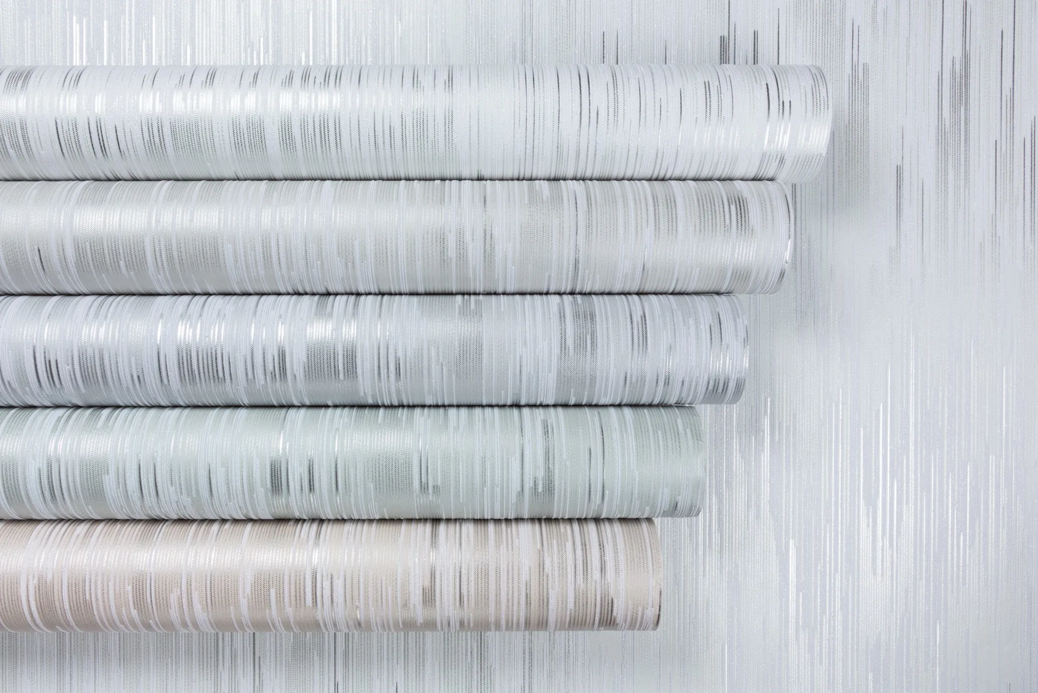 Vinyl Foam wallpaper on non-woven base Vinil RAIN DHS-1587-01 white