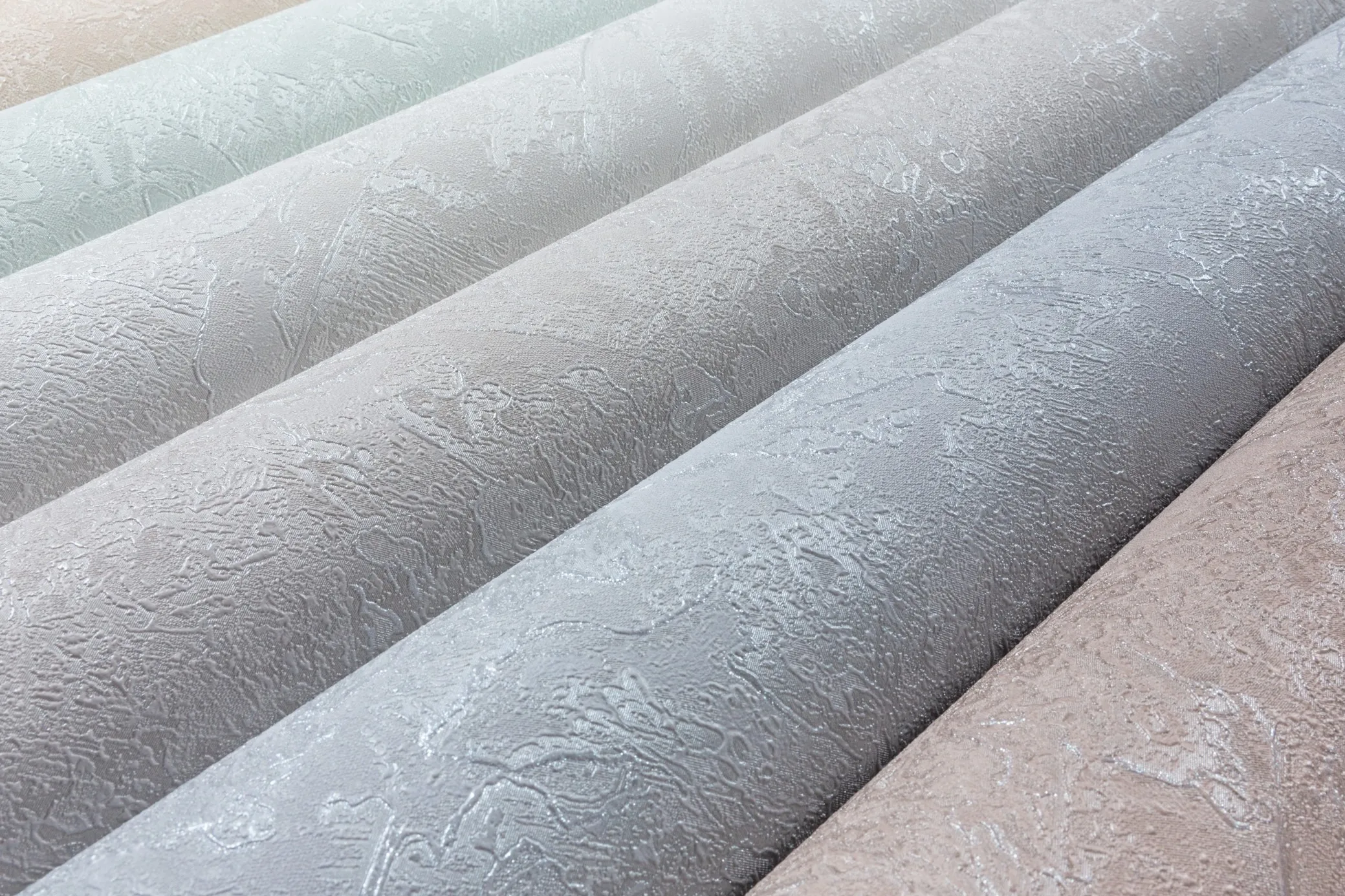 Almaz Wallpaper Collection – Soft Mineral Texture with Elegant Sheen | Art Vision Decor SHT-1662-05 Gray Blue