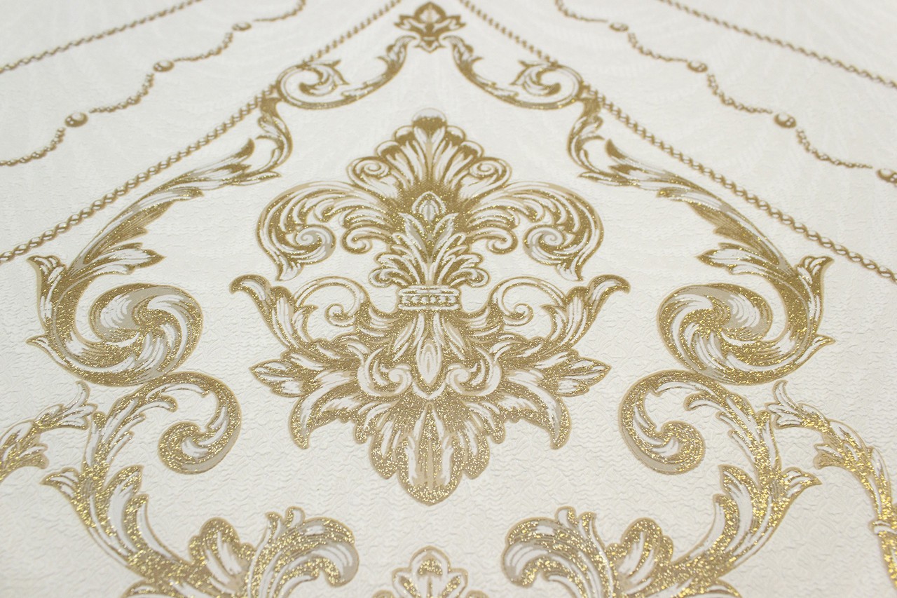 Vinyl Foam wallpaper on non-woven base Vinil Lankaran  DHS-1416/4 Golden Brown 10,05 x 1,06 m