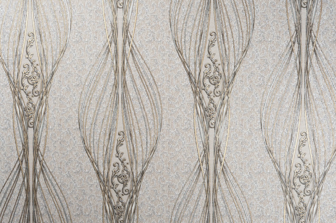 Vinyl Foam wallpaper on non-woven base Vinil Italy  DHS-1322/1 Golden Brown 10,05 x 1,06 m