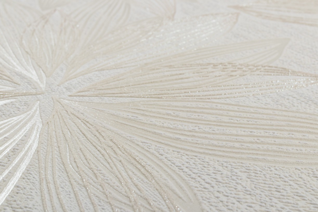 Vinyl Foam wallpaper on non-woven base Vinil Aturina  DHS-1476/2 White 10,05 x 1,06 m
