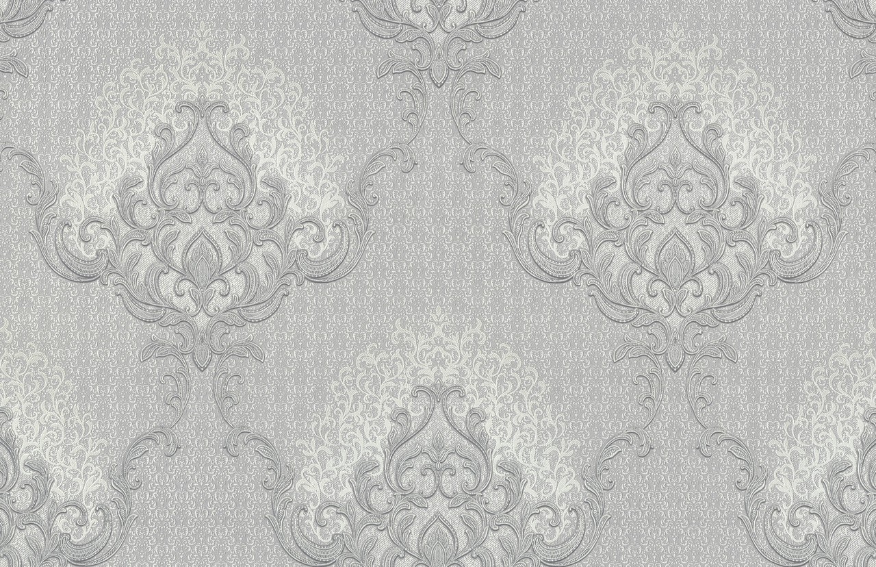 Vinyl Foam wallpaper on non-woven base Vinil Damir DHV-1486/5 Gray 10,05 x 1,06 m