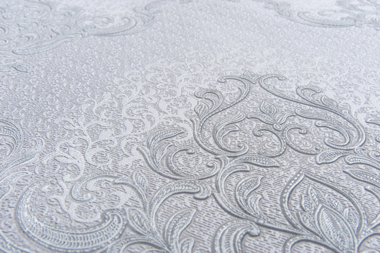 Vinyl Foam wallpaper on non-woven base Vinil Damir DHV-1486/5 Gray 10,05 x 1,06 m