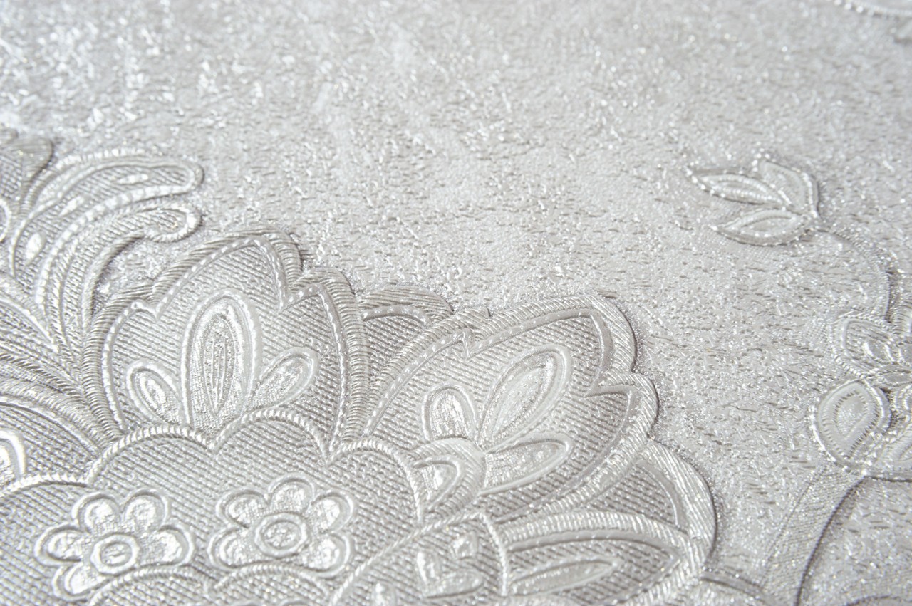 Hot Embossed wallpaper on Non-Woven Base Vinil Alanya PVIP 4-1572 Gray-Beige 10,05 x 1,06 m