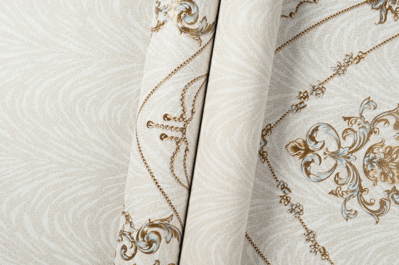 Vinyl Foam wallpaper on non-woven base Vinil Lankaran KFS 8-1526 Light-Brown 10,05 x 0,53 m