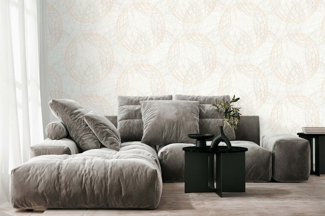 Vinyl Foam wallpaper on non-woven base Vinil Sphere  DHS-1584/4 Brown 10,05 x 1,06 m