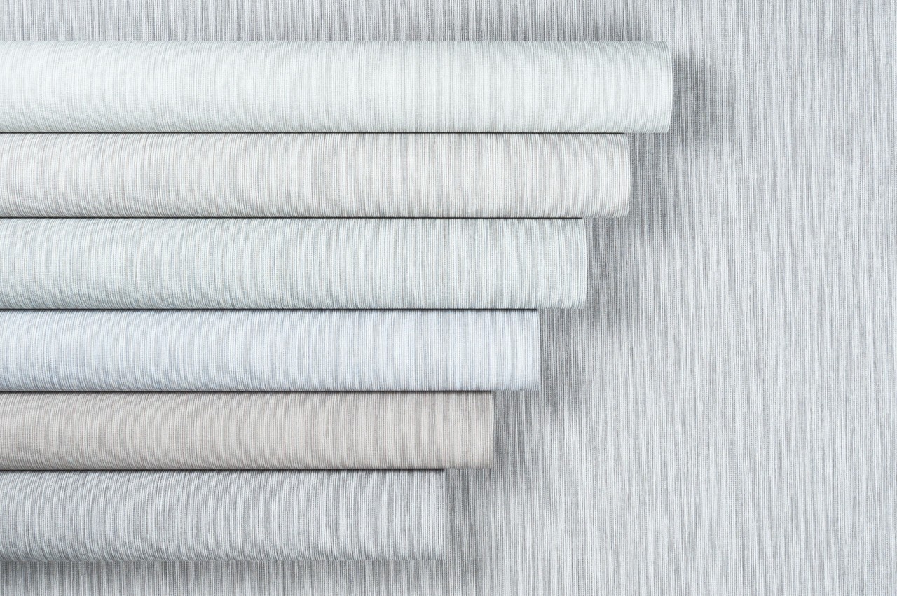 Hot Embossed wallpaper on Non-Woven Base Vinil Line SHT 4-1556 Gray-Smoky 10,05 x 1,06 m