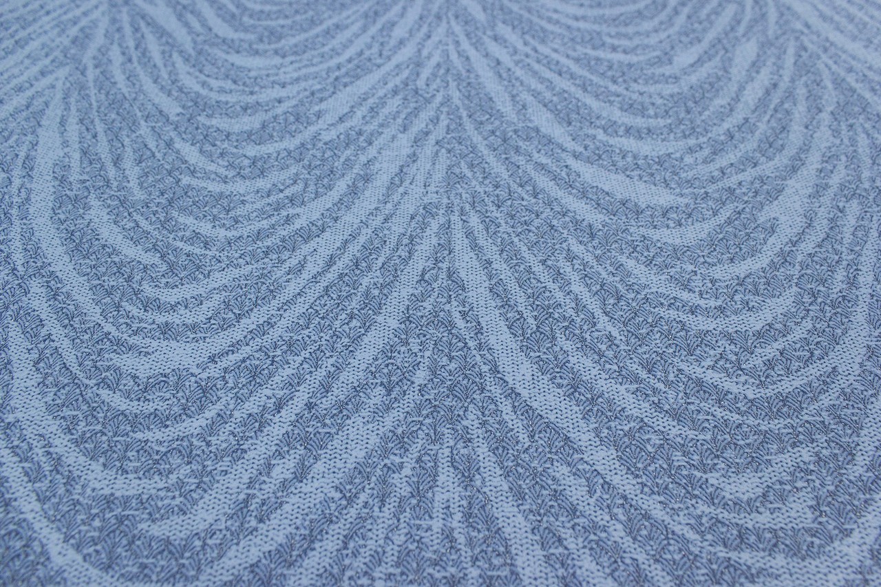 Vinyl Foam wallpaper on non-woven base Vinil Lankaran DHN-1369/5 blue 10,05 x 1,06 m