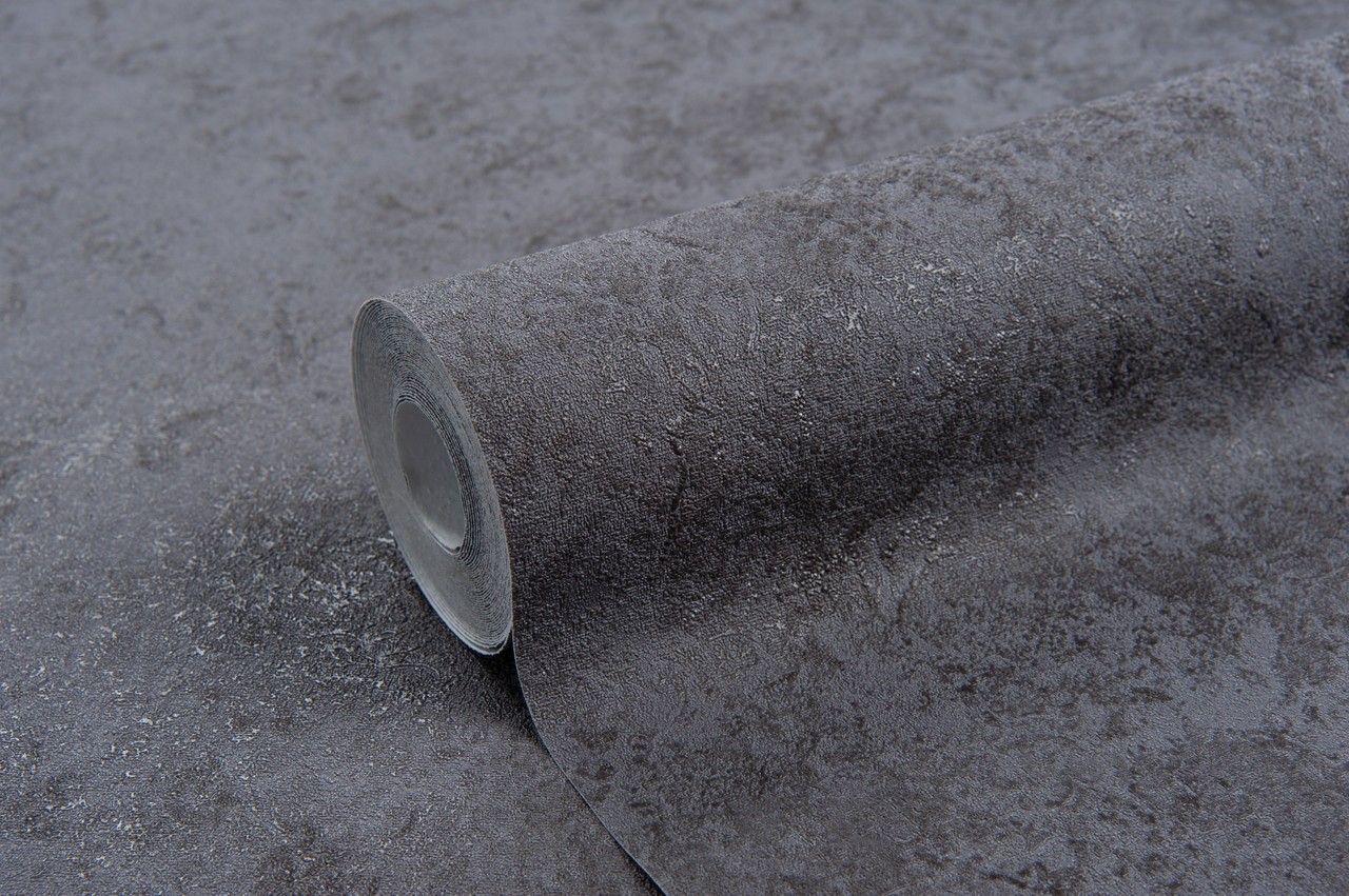 Hot Embossed wallpaper on Non-Woven Base Vinil Patchwork SHT 6-1564 Dark Gray 10,05 x 1,06 m