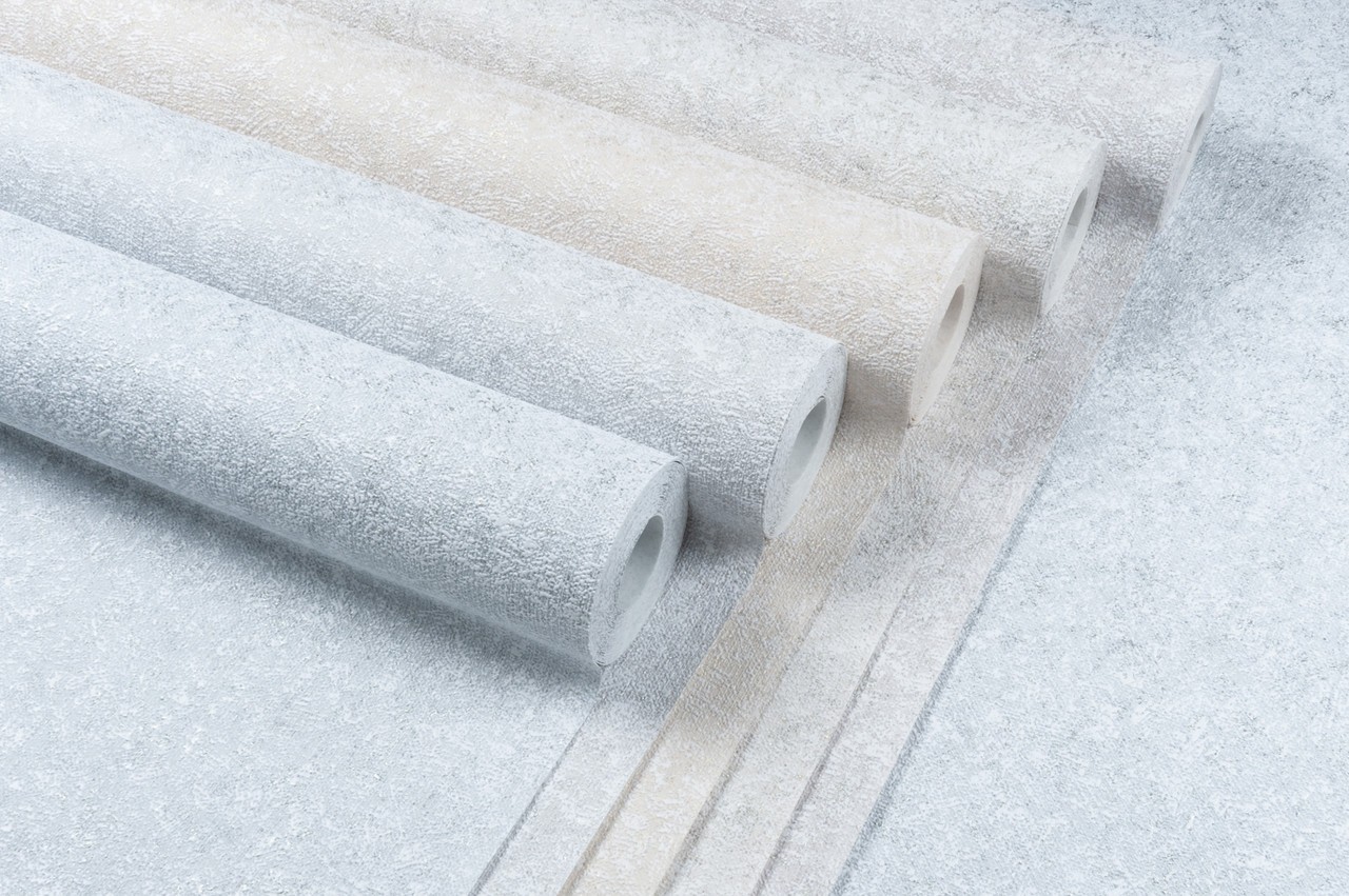 Vinyl Foam wallpaper on non-woven base Vinil Pure  DHS-1586/1 Cold-Beige (1,06С…10,05 m)