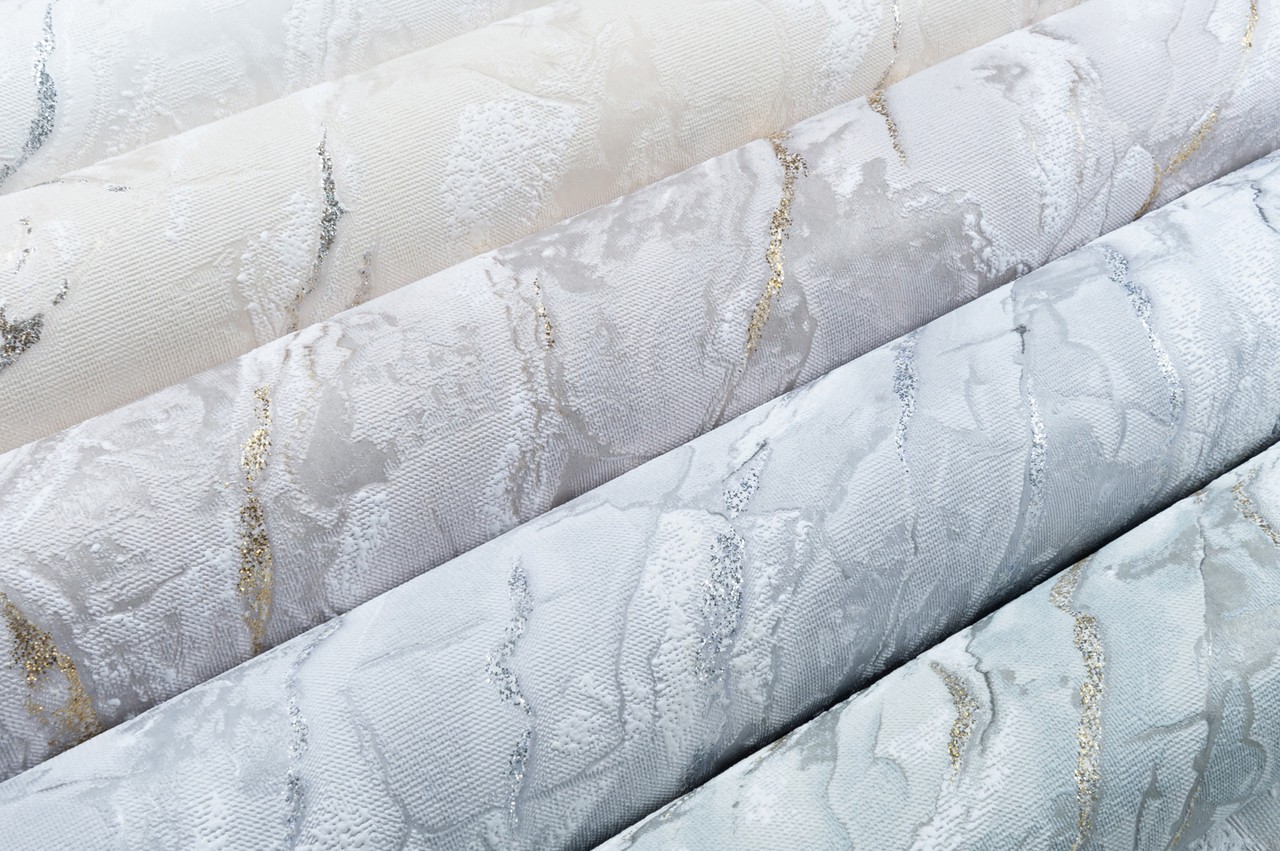 Vinyl Foam wallpaper on non-woven base Vinil Lagoona DHL-1651/1 White (1,06С…10,05 m)