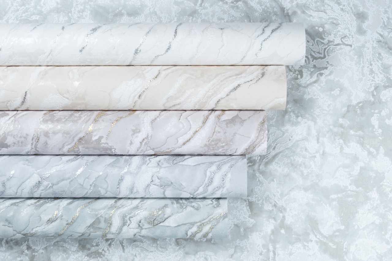 Vinyl Foam wallpaper on non-woven base Vinil Lagoona  DHS-1585/3 Cold Beige (1,06С…10,05 m)